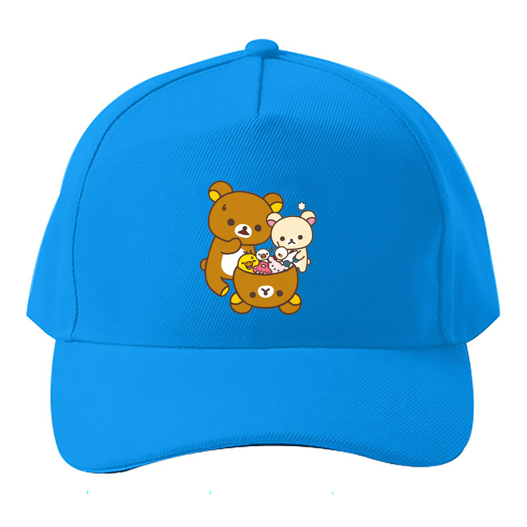 （画像用） リラックマ リラックマ キイロイトリ Rilakkuma Korilakkuma Kiiroitori ベースボールキャップ 綿100％ 男女兼用 帽子 スポーツ